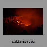 lava lake inside crater